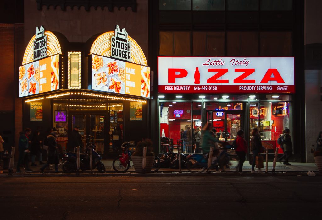 Restaurant italien dans le quartier Little Italy à New York